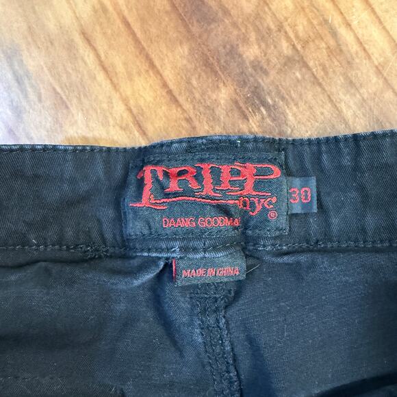 Tripp NYC Mens pants 30 Skinny Denim Cargo Zipper Punk Goth Gothic O29 - Picture 4 of 7